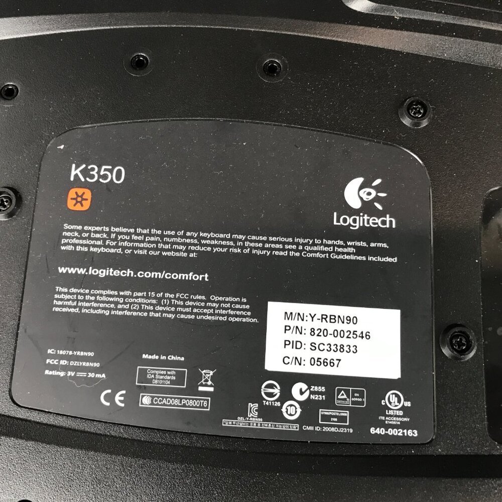 Logitech wireless keyboard (untested) - Picture 5 of 5